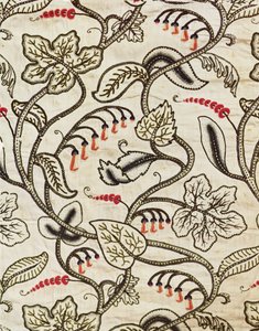 Arazzo a punto crewel con un disegno floreale, fine XVII secolo da Unknown